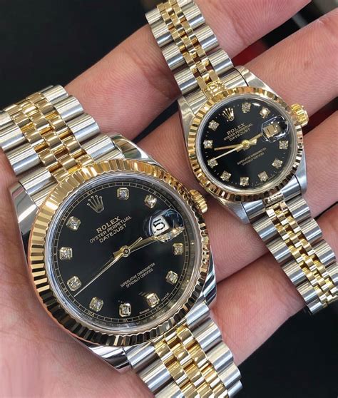 his and her rolex watches.